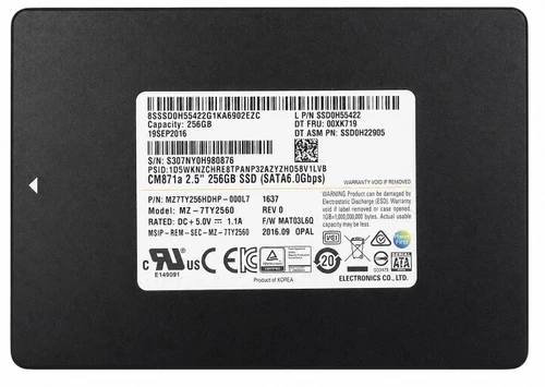 0C19810 - 256GB SATA 7mm 2.5" Solid State Drive SSD for Laptop Desktop Workstation