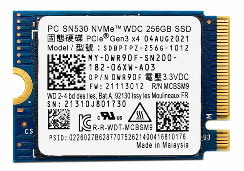 SDBQTPZ-256G-1016 - 256GB M.2 2230 PCIe NVMe Gen3 SSD for Laptops Tablets Handheld Gaming PCs and Mini PCs