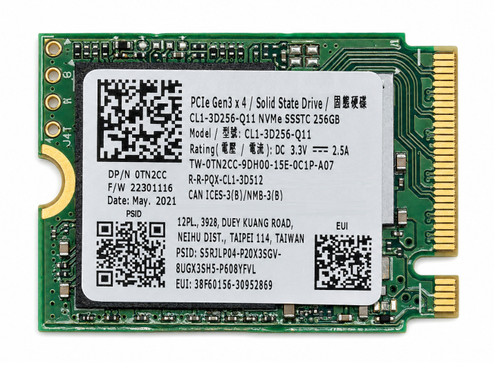 CL1-3D256 - 256GB M.2 2230 PCIe NVMe Gen3 SSD for Laptops Tablets Handheld Gaming PCs and Mini PCs