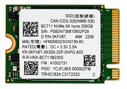 SC1439 - 256GB M.2 2230 PCIe NVMe Gen3 SSD for Laptops Tablets Handheld Gaming PCs and Mini PCs