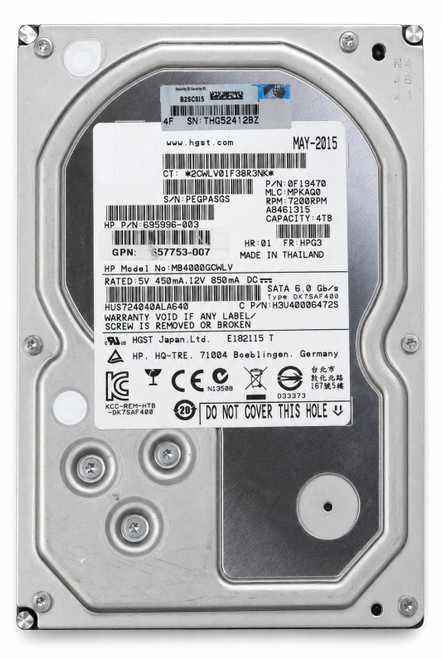 694534-001 - 4TB 7.2K RPM 3G SATA 3.5" LFF Midline Server Hard Drive