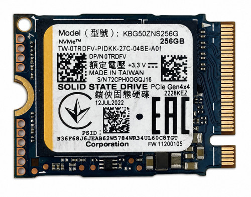 KBG7BZNS256G - 256GB M.2 2230 PCIe NVMe Gen4 SSD for Laptops Tablets Handheld Gaming PCs and Mini PCs
