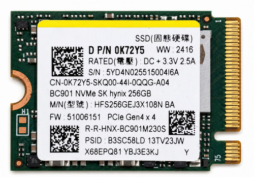 HFS256GEJ3X108N - 256GB M.2 2230 PCIe NVMe Gen4 SSD for Laptops Tablets Handheld Gaming PCs and Mini PCs