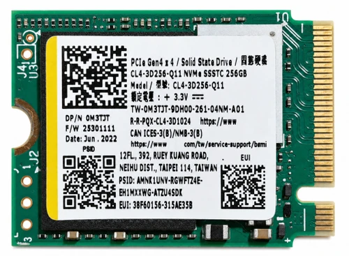 CL4-3D256-Q11 - 256GB M.2 2230 PCIe NVMe Gen4 SSD for Laptops Tablets Handheld Gaming PCs and Mini PCs