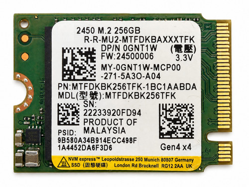 8HJV4 - 256GB M.2 2230 PCIe NVMe Gen4 SSD for Laptops Tablets Handheld Gaming PCs and Mini PCs