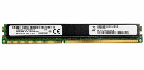 CT4945216 - 16GB (1x16GB) 1333MHz 2Rx4 PC3L-10600R DDR3L ECC Registered VLP Very Low Profile Server Memory