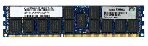 NT16GC72C4NB0NL-CG - 16GB (1x16GB) 1333MHz 2Rx4 PC3L-10600R DDR3L ECC Registered Standard-Height Server Memory