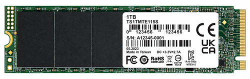 TS1TMTE662T2 - 1TB M.2 2280 NGFF PCIe NVMe Gen3x4 Solid State SSD