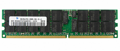 M393T5750BS0-CCC - 2GB PC2-3200R-2RX4 400MHz DDR2 ECC Registered 2Rx4 240-Pin Server Memory