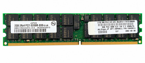 SG2567RDR212835IA - 2GB PC2-3200R-2RX4 400MHz DDR2 ECC Registered 2Rx4 240-Pin Server Memory