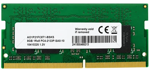 03A08-00050200 - 8GB PC4-2133P DDR4-2133 1Rx8 260-Pin Non-ECC Unbuffered SODIMM Laptop Memory