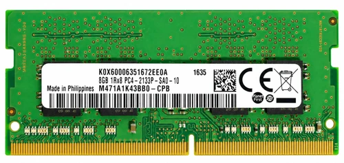 T7B77AA - 8GB PC4-2133P DDR4-2133 1Rx8 260-Pin Non-ECC Unbuffered SODIMM Laptop Memory