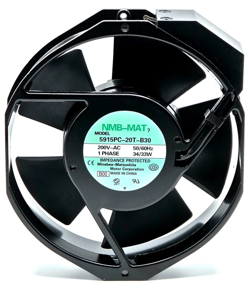 5915PC-20W-B30 - 172x150x38mm 200V AC 1 PHASE 50/60HZ  34/33W 2-Pin Terminals Cooling Fan