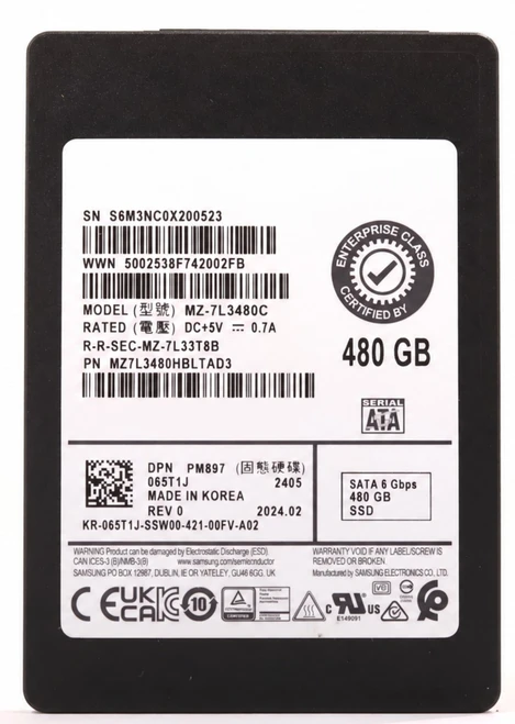 GYD5H - 480GB SATA 6Gb/s 2.5" Enterprise Solid State SSD