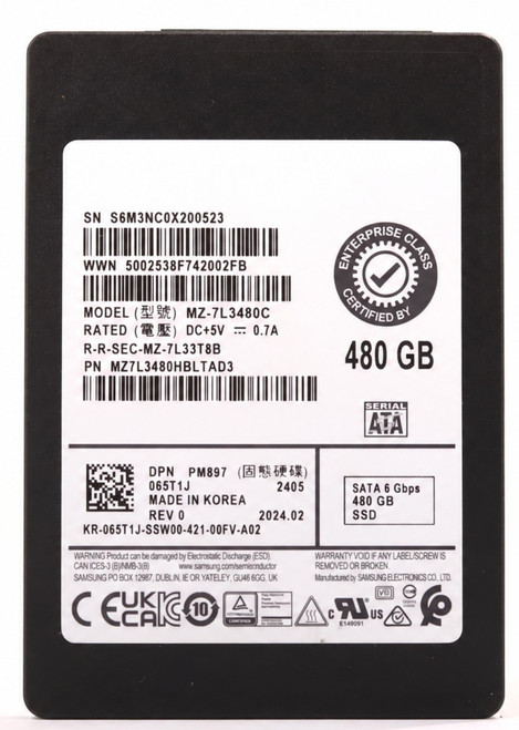MTFDDAK480TDN-1AT1ZABDA - 480GB SATA 6Gb/s 2.5" Enterprise Solid State SSD