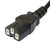 HP 8121-1141 - Power cord (Black) - Three conductor 1.9m (6.25ft) long - Has straight (F) C13 receptacle (For 120V in the United States Canada and Mexico)