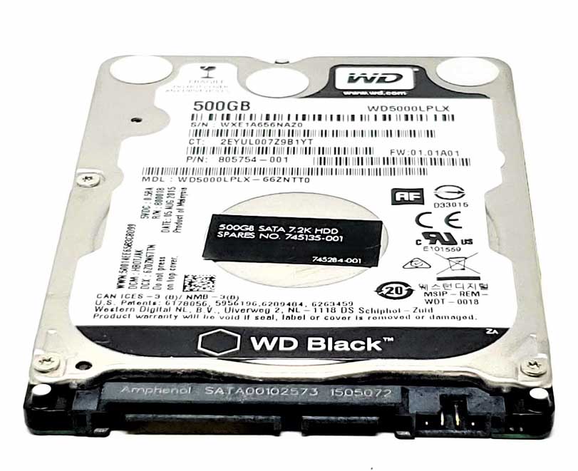 Western Digital WD5000LPLX-60ZNTT1 - 500GB 7.2K RPM SATA 7mm 2.5" Hard ...