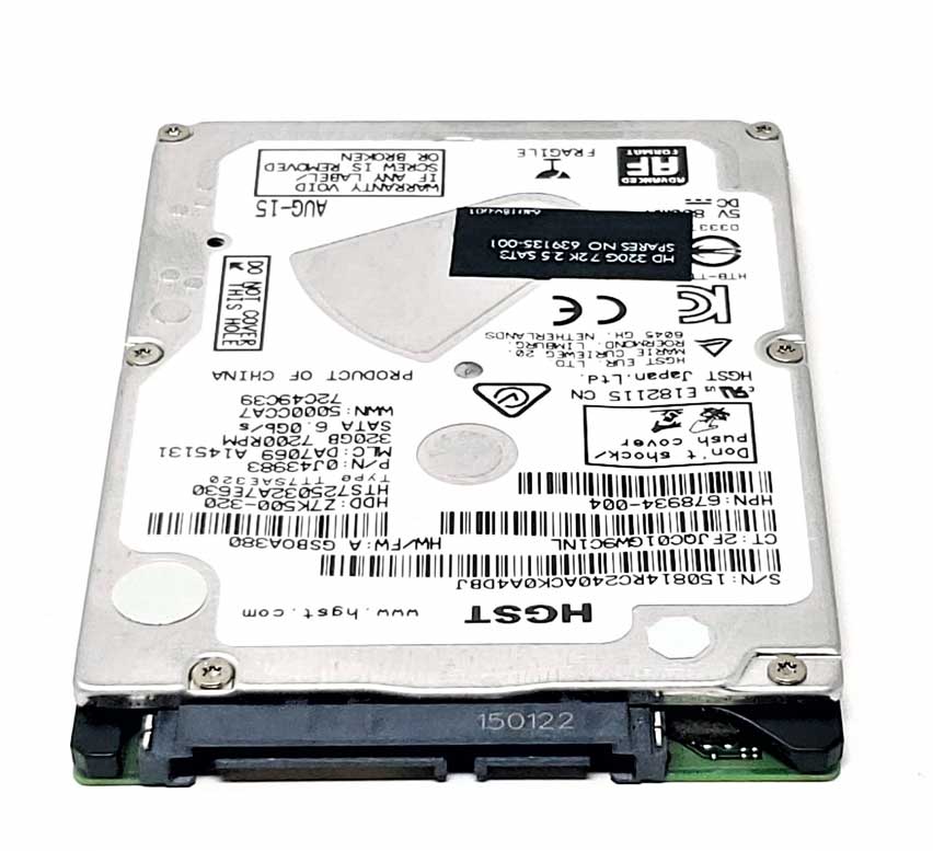 HP 627988-001 - 320GB 7.2K RPM SATA 7mm 2.5