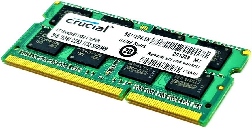 HP 628352-161 - 8GB 1333Mhz PC3-10600S DDR3-1333 204-Pin SODIMM