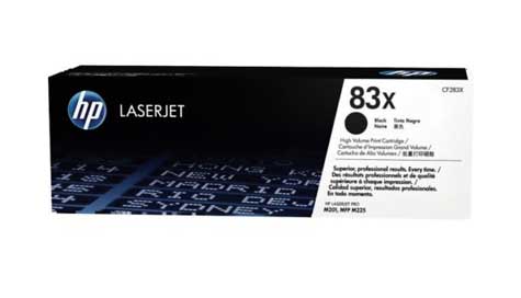 HP CF283X - Black 2200 Yield # 83X Toner Cartridge