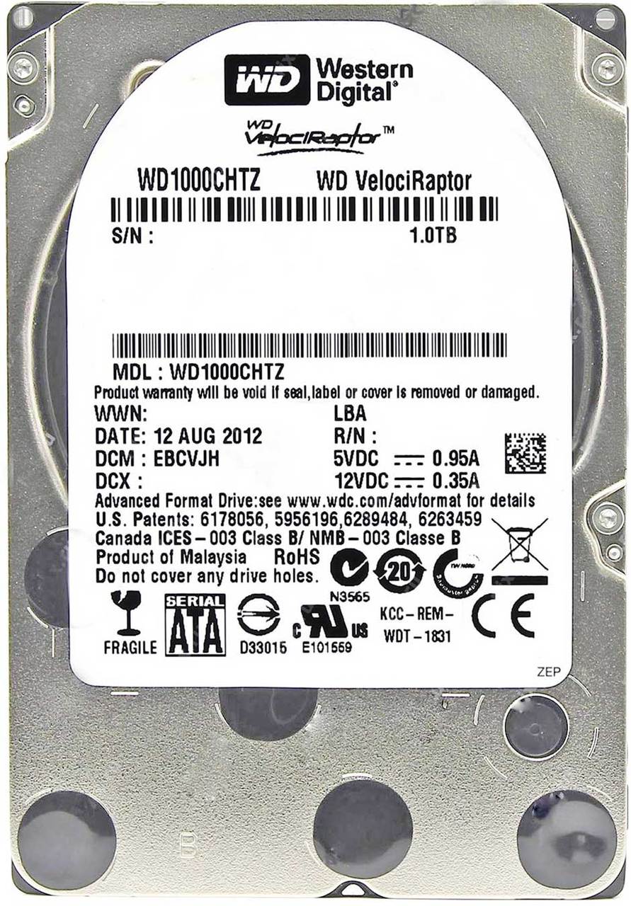 Western Digital WD1000CHTZ-88JCPV0 - 1TB 10K RPM SATA 15mm 2.5