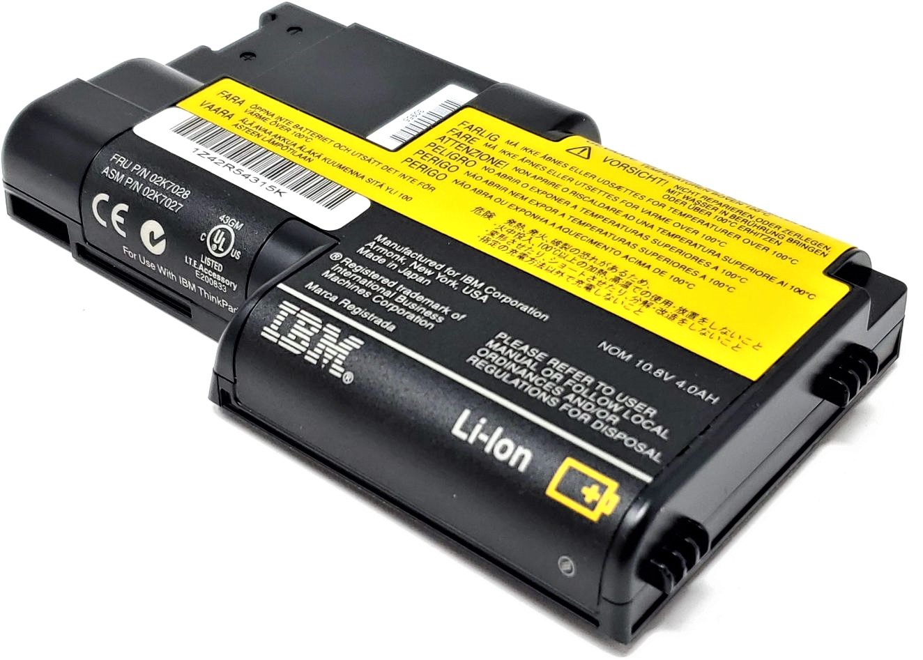 IBM / Lenovo 02K6857 - 10.8V 6-Cell Battery for IBM Thinkpad T20 T21 T22 T23