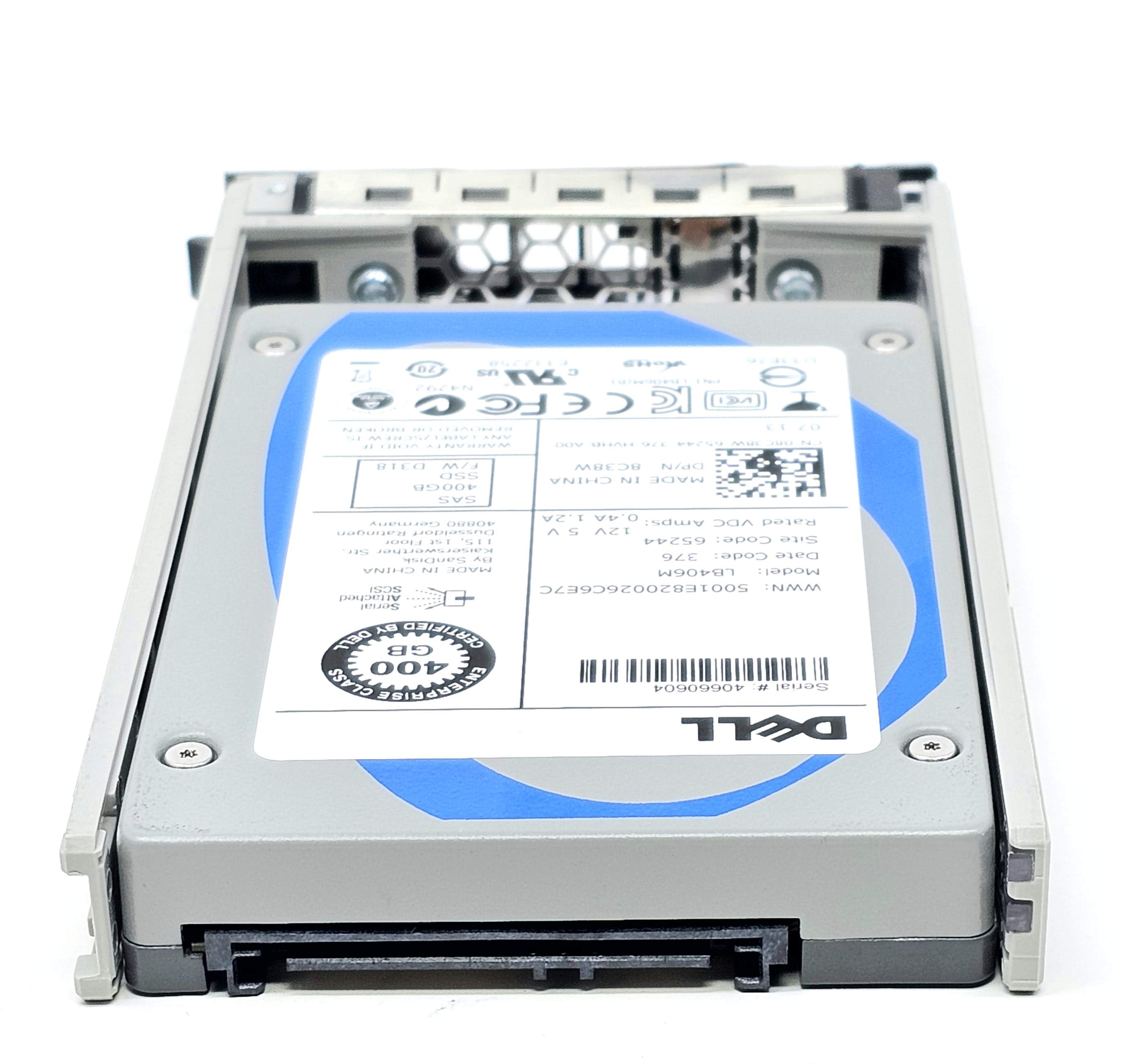 JYVVF - 400GB 6G MLC Enterprise SAS 2.5" SFF Solid State Drive (SSD) Hard Disk Drive (HDD)