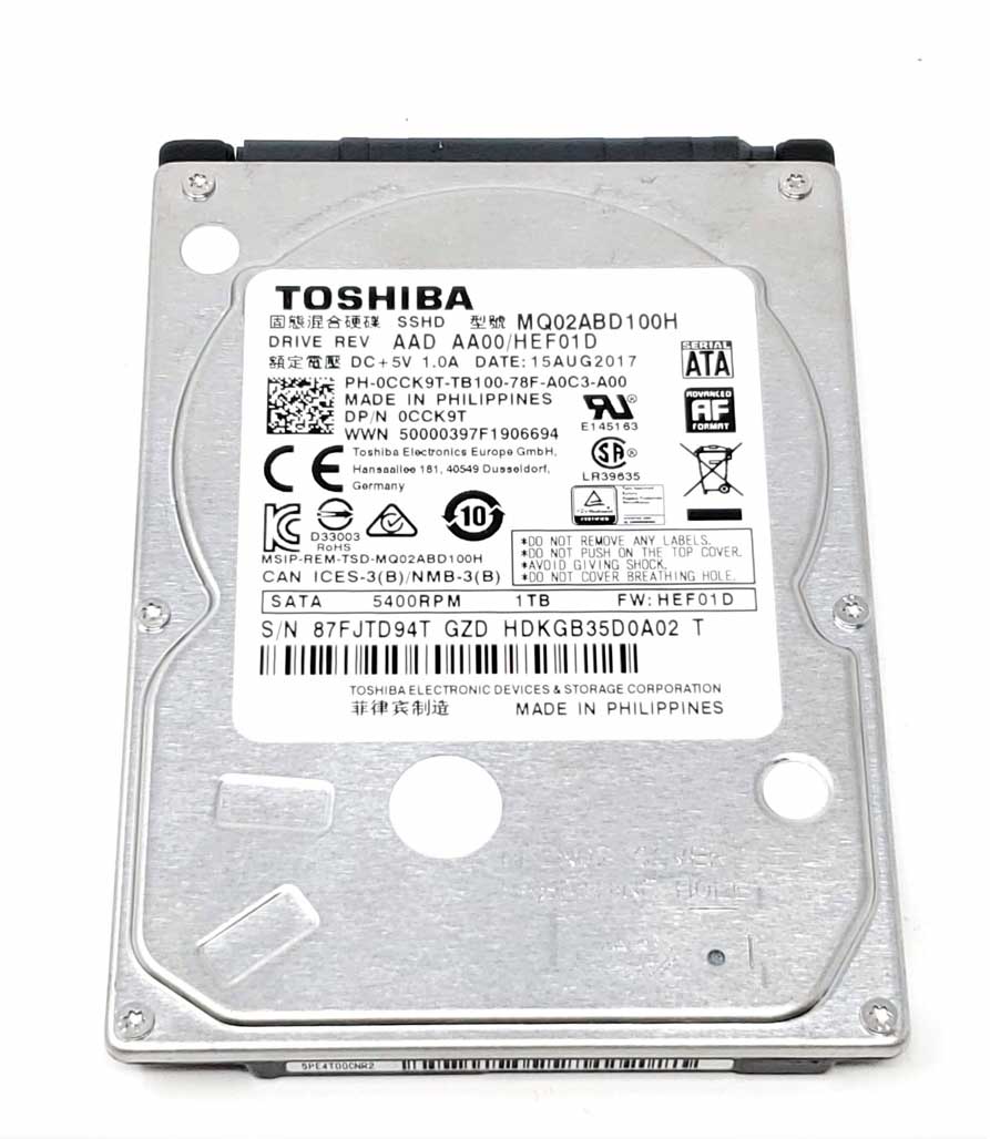 Toshiba MQ02ABD100H - 1TB 5.4K RPM SATA 9.5mm 2.5