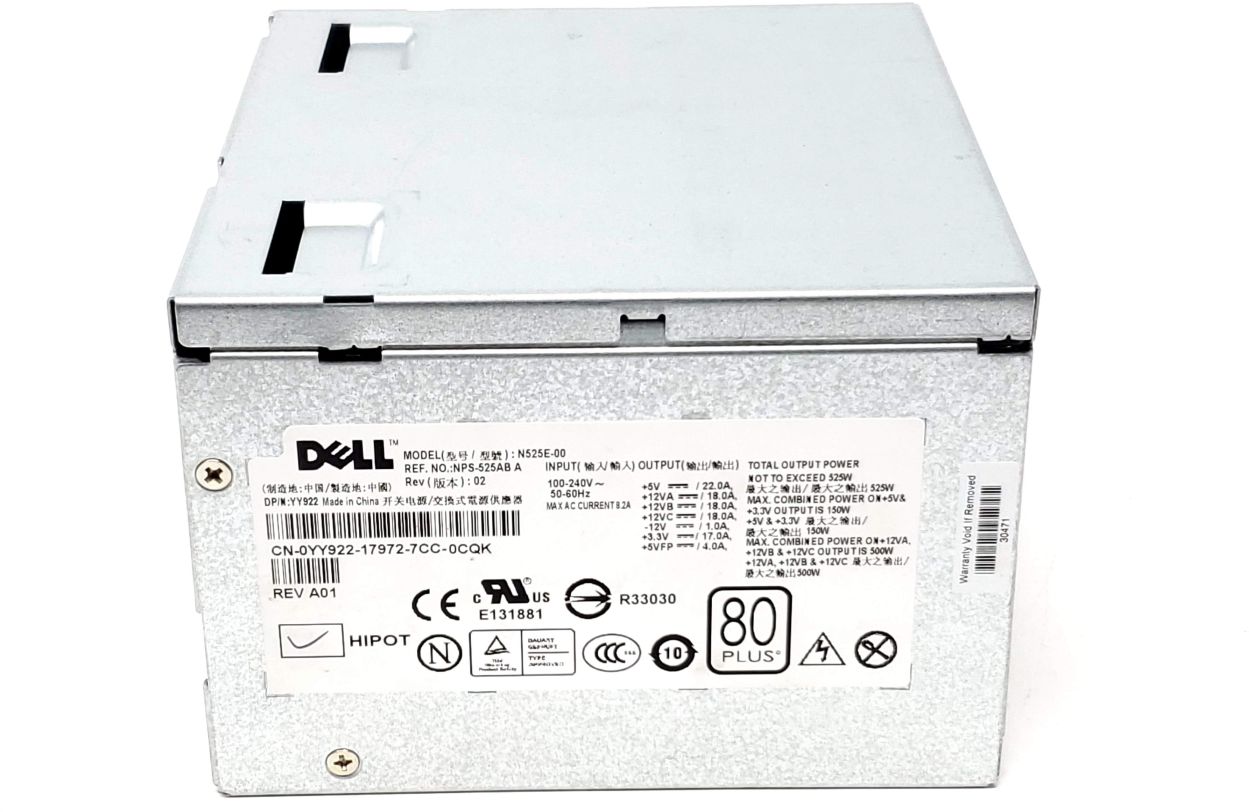 HP-D5251A001 - 525W Power Supply for Precision T3400 400SC 390 380 T410 HP-D5251A001 - 525W Power Supply for Precision T3400 400SC 390 380 T410