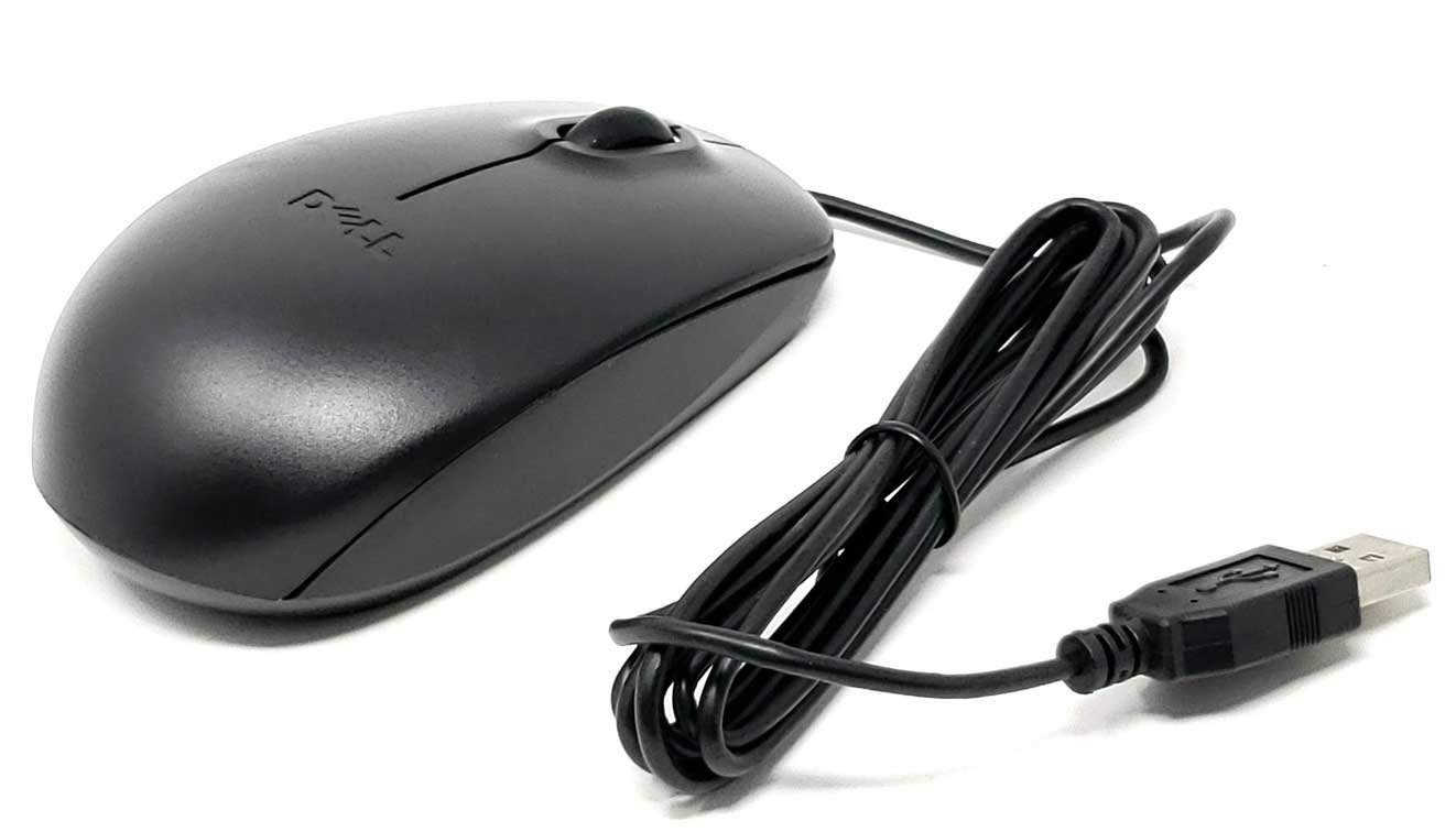11D3V - Black Optical 3-Button Scroll Wheel USB Mouse for Computers