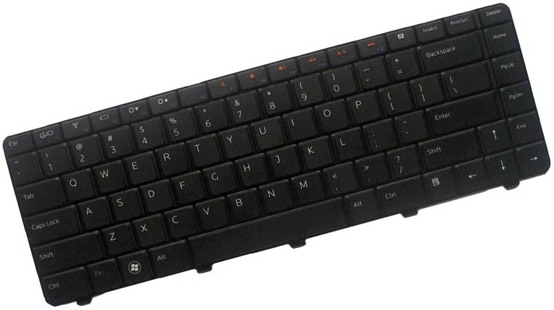 1R28D - Keyboard US Layout Black For Inspiron 14R N4010, N4030, N5030, M5030