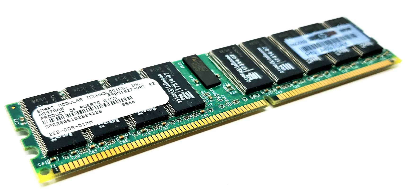 HP A6970A - 8GB (4x2GB) 266Mhz PC2100 DDR ECC 184pin Server Memory Kit