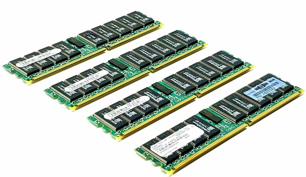 HP A6970A - 8GB (4x2GB) 266Mhz PC2100 DDR ECC 184pin Server Memory Kit