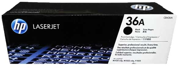 HP CB436D - Black 2000 Yield # 36A Toner Cartridge Dual Pack