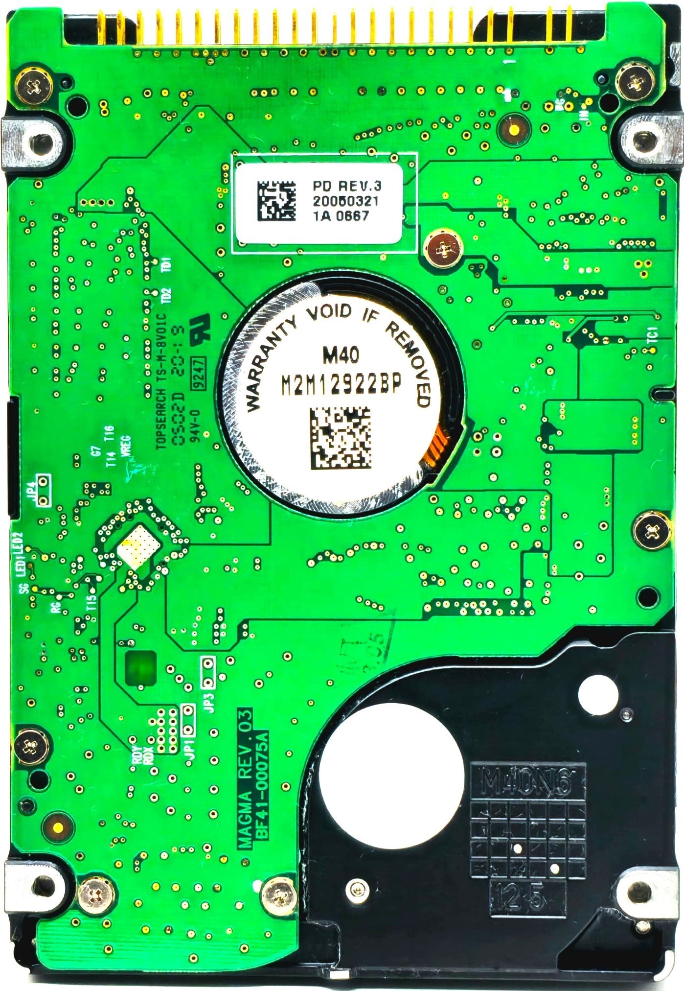 Samsung MP0402H - 40GB 5.4K RPM IDE PATA ATA 2.5" Laptop Hard Drive