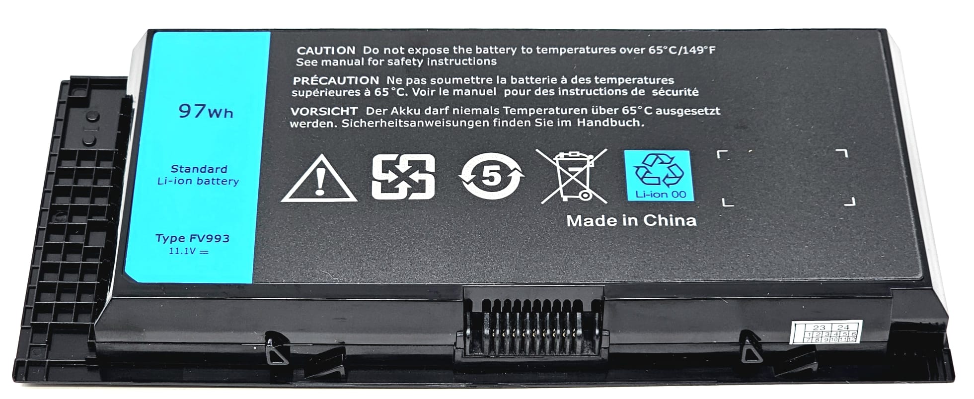 4HJXX - 9-Cell Replacement Battery for Precision M4600 M4700 M4800 M6600 M6700 M6800