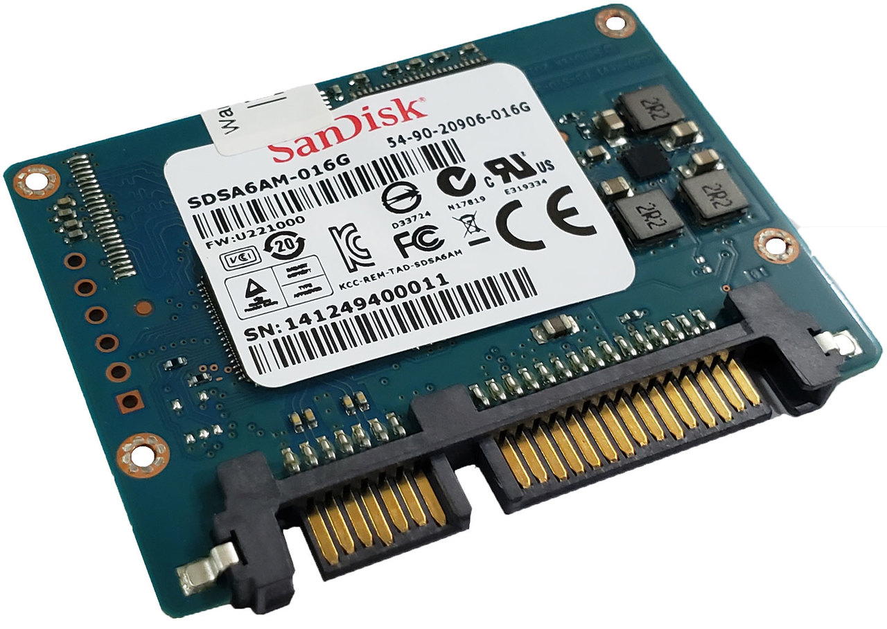 SanDisk SDSA5AK-016G-1014 - 16GB 1.8" MO-297 Slim SATA SSD Solid Drive - CPU Medics
