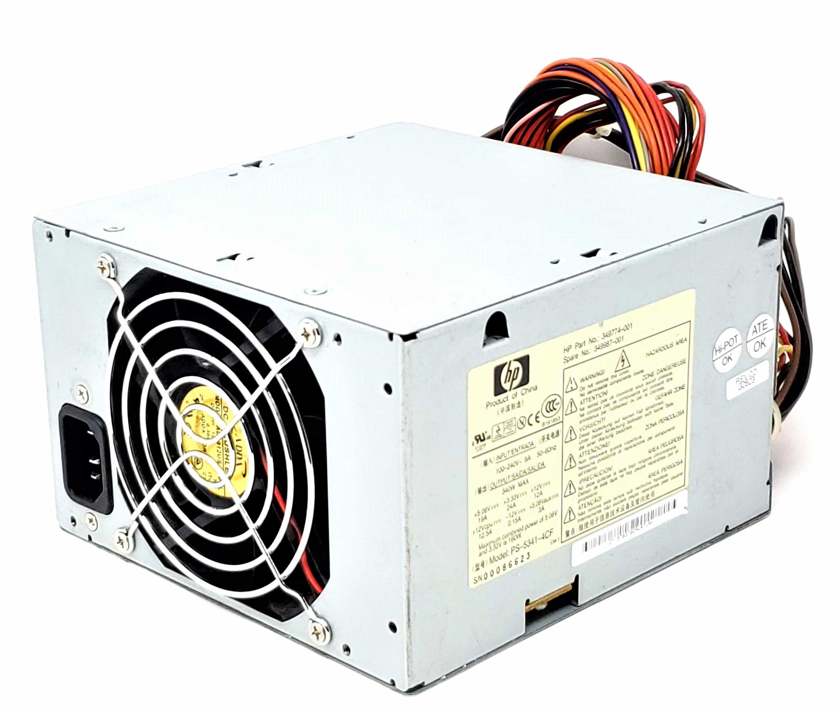 HP 349987-001 - 340W Power Supply for HP DC7100 DX6100 DX6128