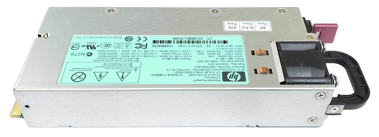 Hewlett-Packard (HP) 438203-001 - 1200W Common Slot CS Silver Hot Plug  Power Supply for G6 G7 Servers