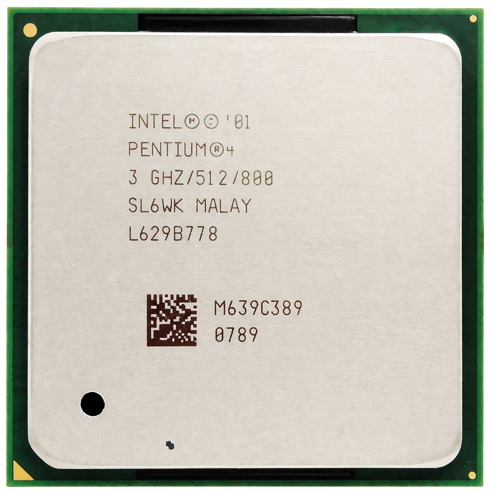 Intel SL6WK - 3.00GHz 800MHz 512KB Socket 478 Intel Pentium 4 HT CPU Processor
