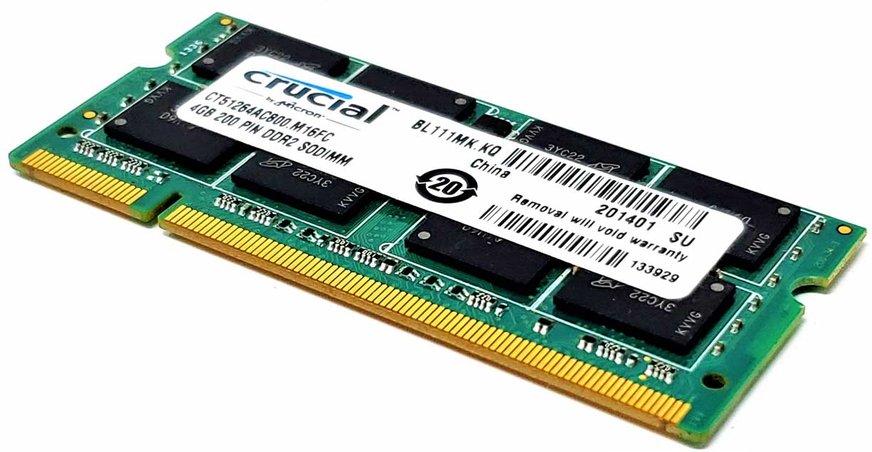 Micron デスクトップPC用　メモリ4GB×32枚　#85-7Y SNPNY687C/4G - 4GB (1x4GB) 800Mhz PC2-6400S 1.8V 200-Pin SODIMM