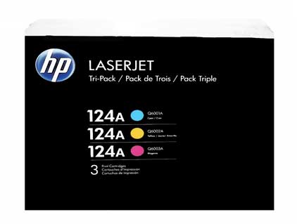 HP CE257A - Tri-pack 2000 Yield # 124A Toner Cartridge