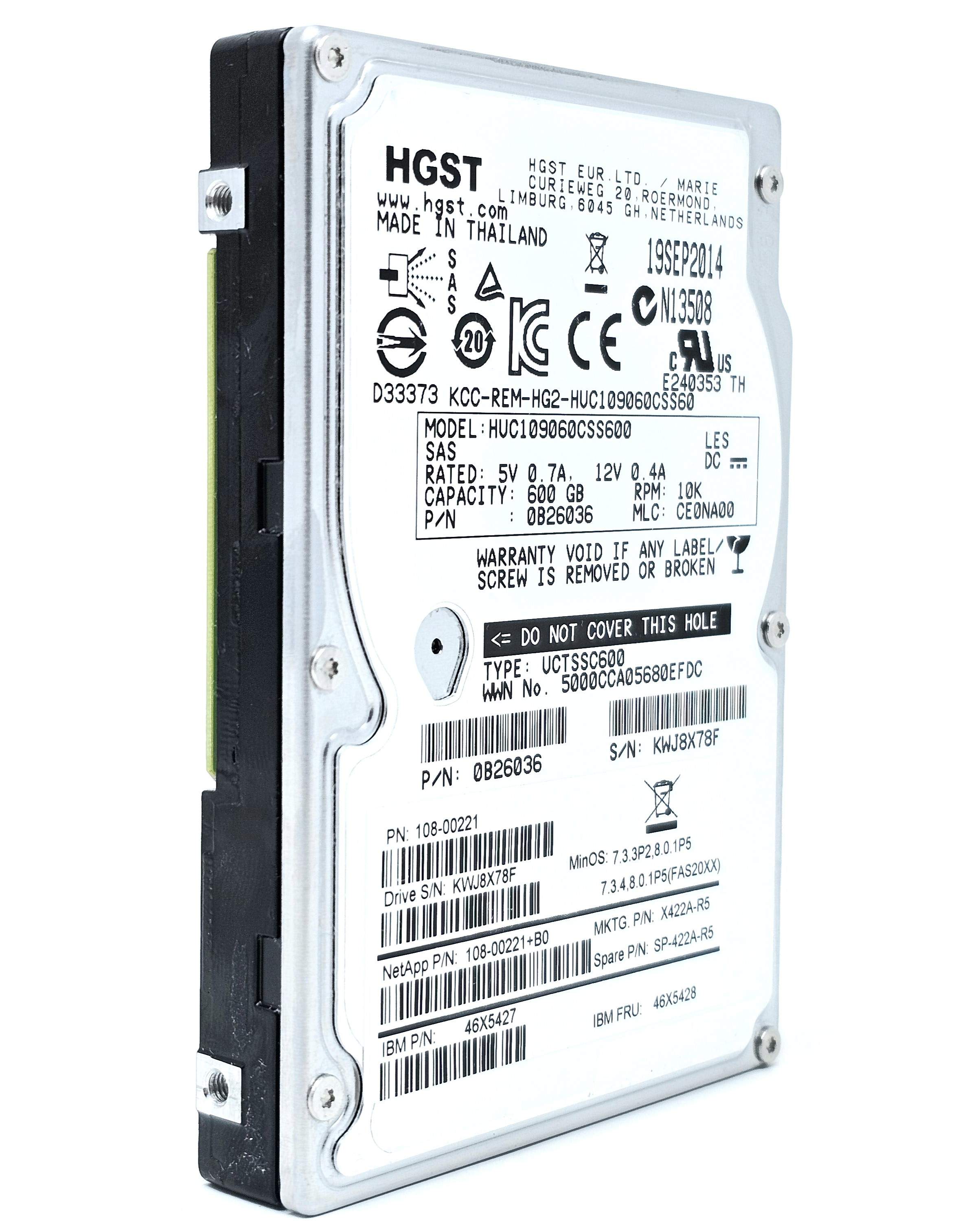 00AK388 - 600GB 10K RPM 64MB Cache 6.0Gbps SAS 2.5" Hard Drive
