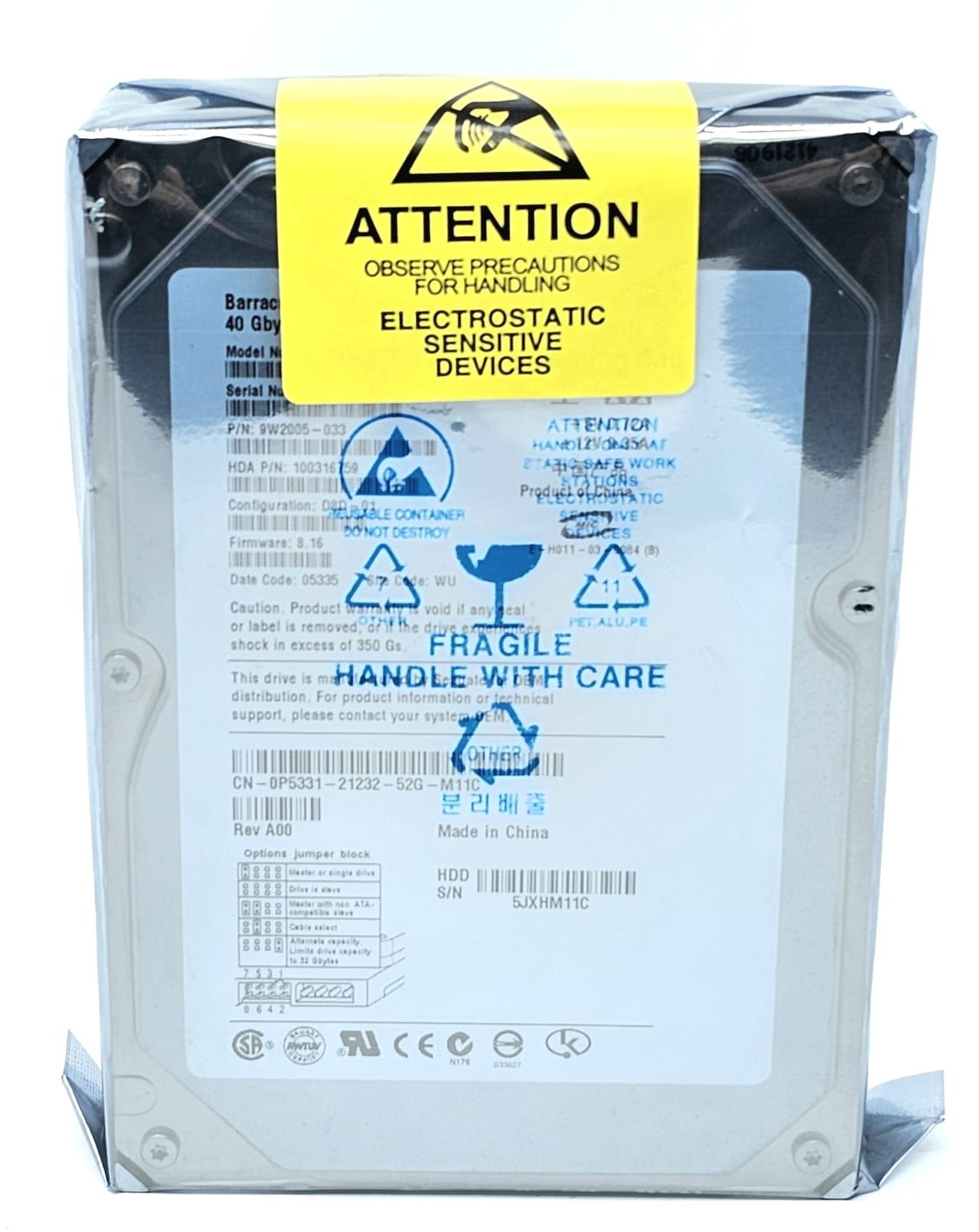 Seagate 9T6002-076 - 40GB 7.2K RPM IDE 3.5" Hard Disk Drive (HDD)