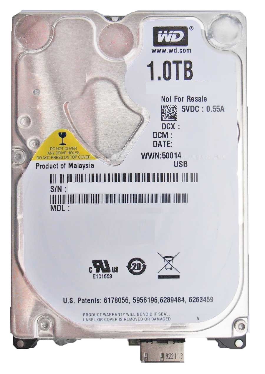 Western Digital WD10TMVW-11ZSMS1 - 1TB 5.4K RPM USB 9.5mm 2.5" Hard Drive