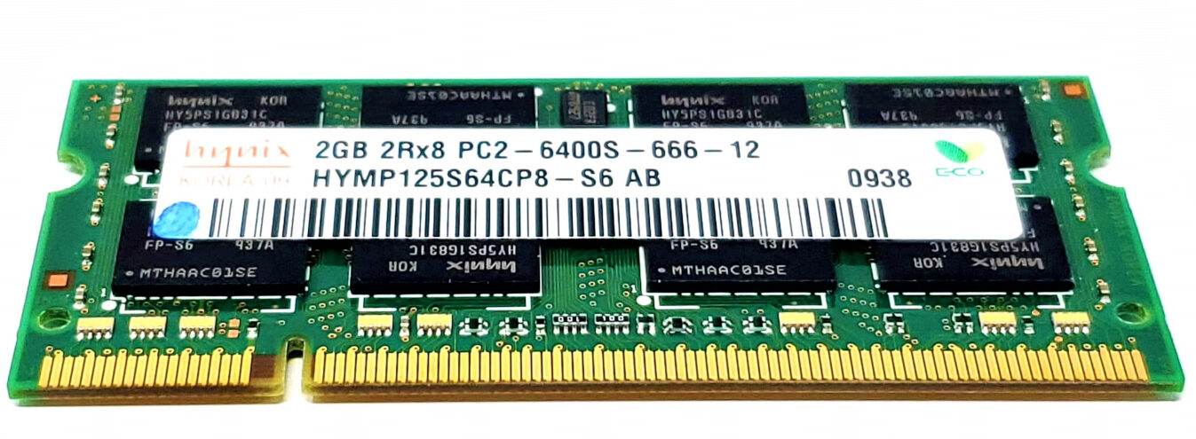 HP 491595-001 - 2GB (1x2GB) 800Mhz PC2-6400S 1.8V 200-Pin SODIMM Laptop Ram Memory