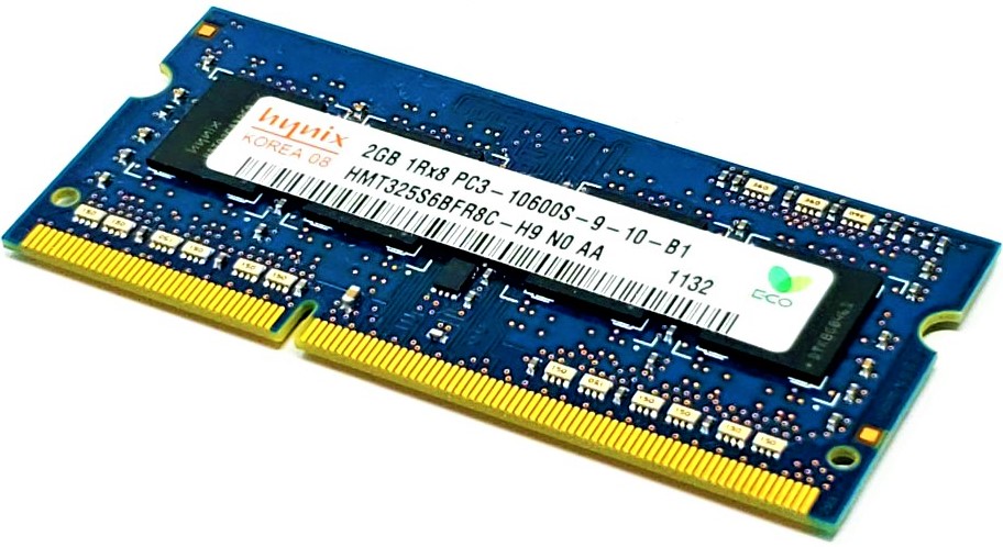 Hynix HMT125S6TFR8C-H9 - 2GB 1333Mhz DDR3-1333 204-Pin SODIMM Laptop Memory - CPU Medics
