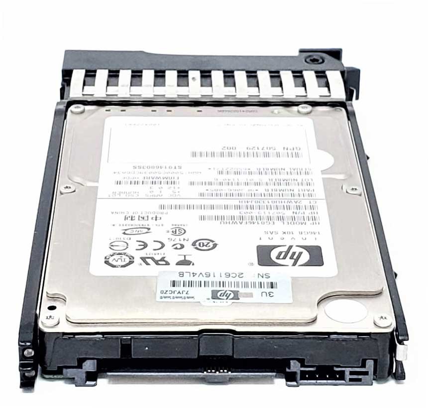 Hewlett-Packard (HP) 507125-B21 - 146GB 10K RPM 6G SAS SFF 2.5" Hard Disk Drive (HDD)