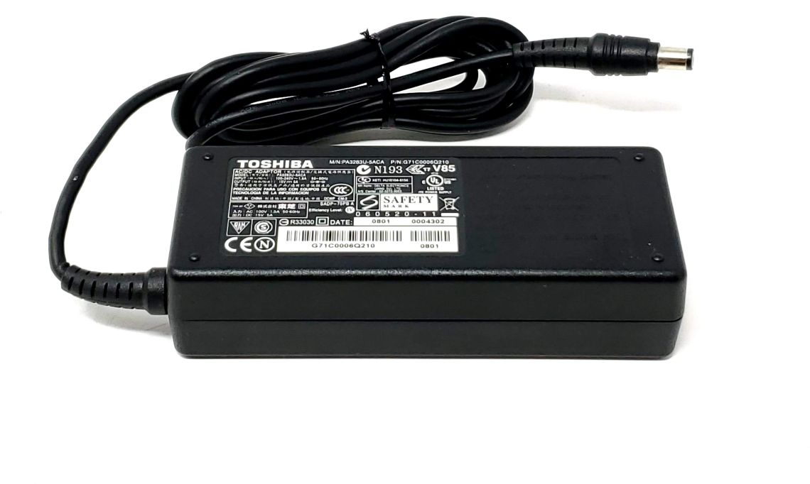 Toshiba K000024220 - 75W 15V 5A AC Adapter Includes Power Cable Toshiba K000024220 - 75W 15V 5A AC Adapter Includes Power Cable