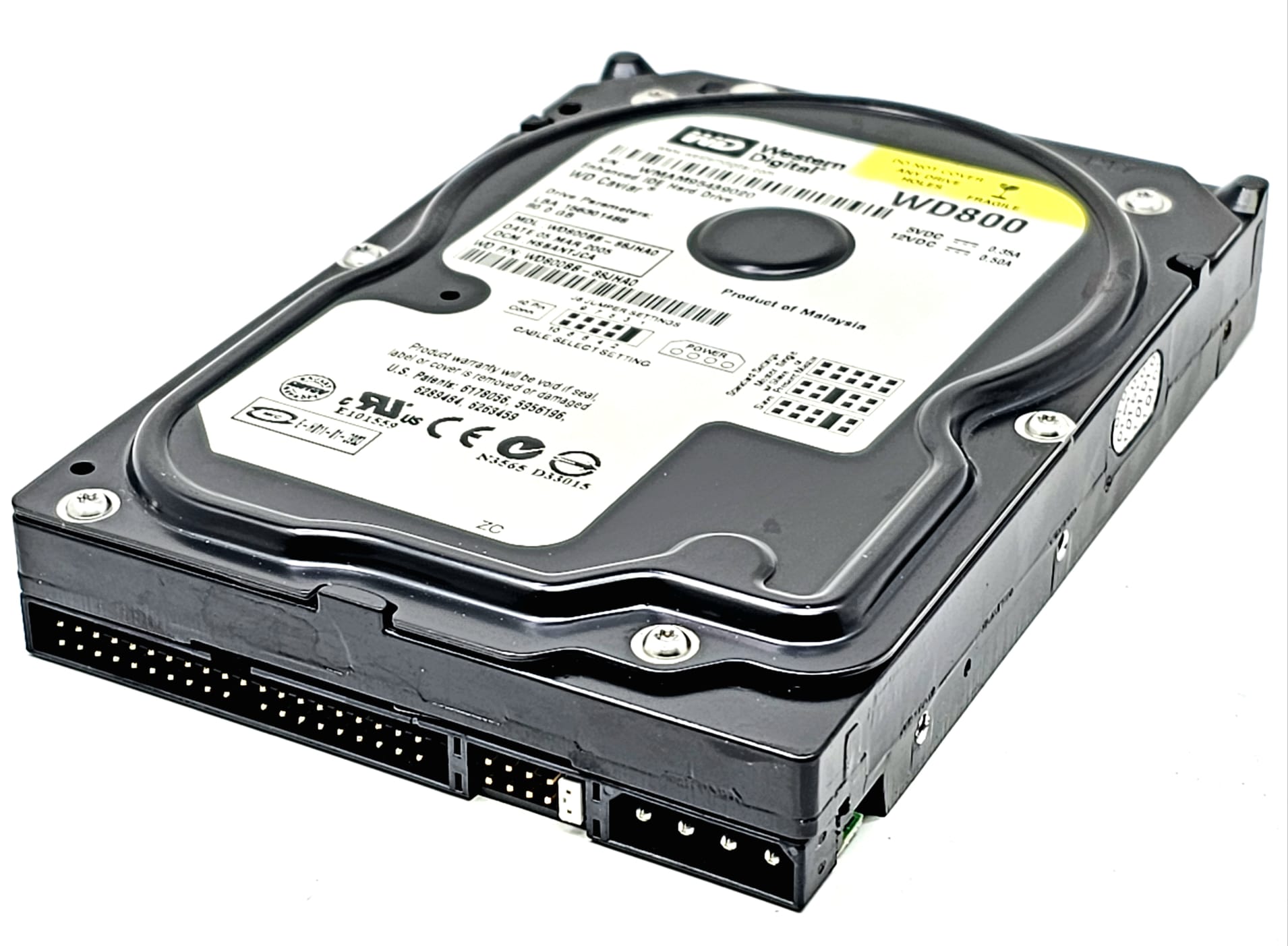 Western Digital WD800 - 80GB 7.2K RPM IDE 3.5 Hard Disk Drive (HDD) - CPU  Medics